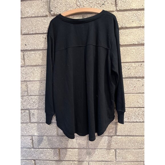 Jane + Delancey Black Long Sleeve Top With Ghost Applique & Orange Bow - Picture 5 of 6